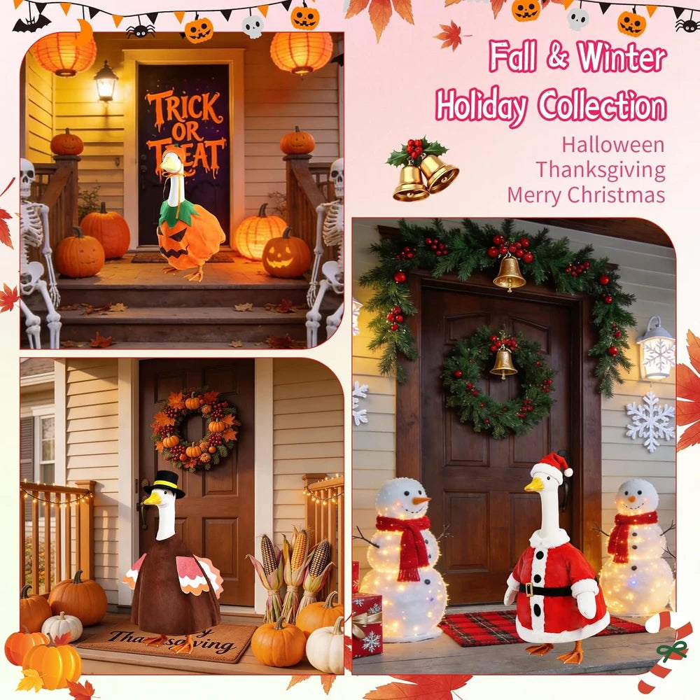 All Season Porch Goose Outfit Bundle