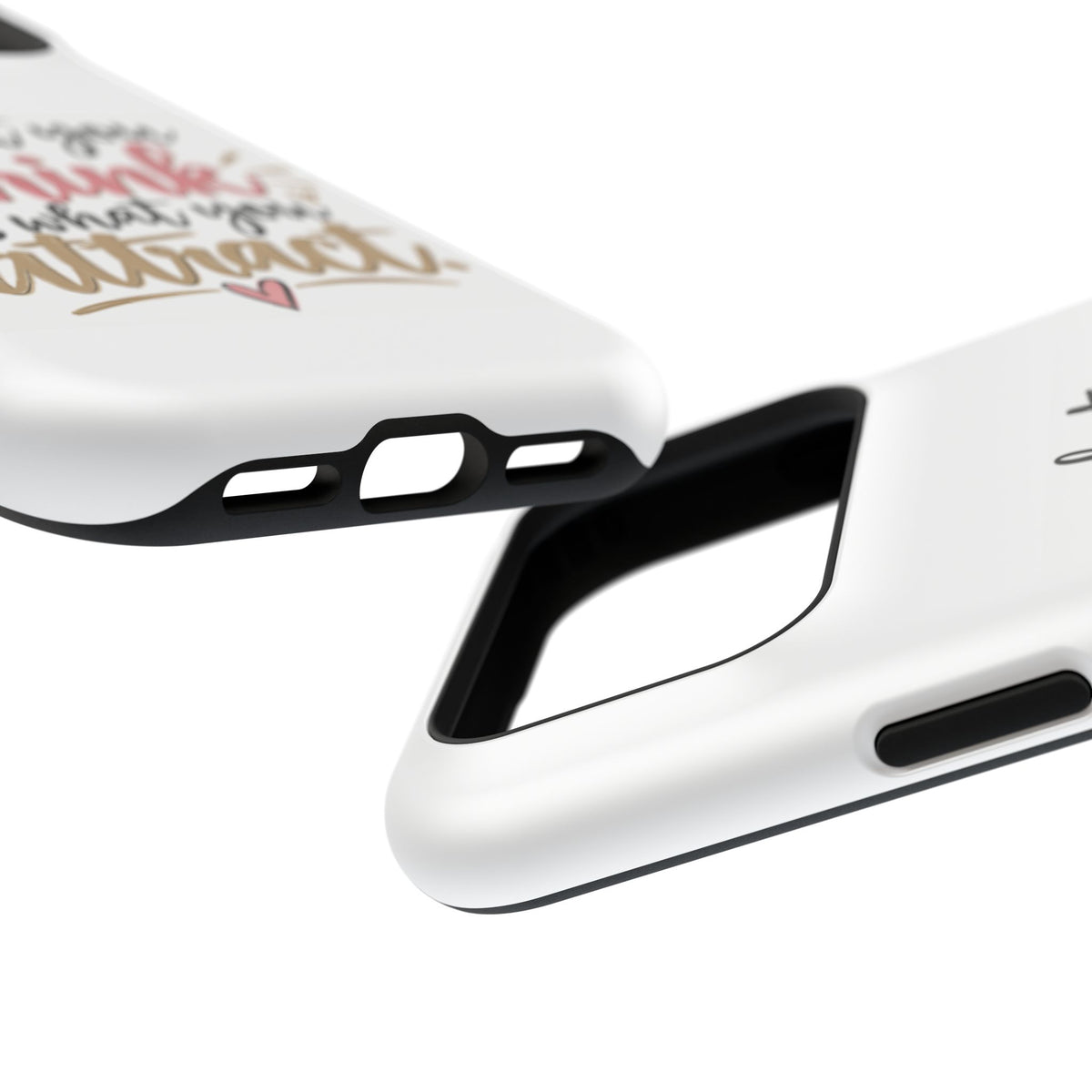 Magnetic Phone Case — “What You Think Is What You Attract” Motivational Design