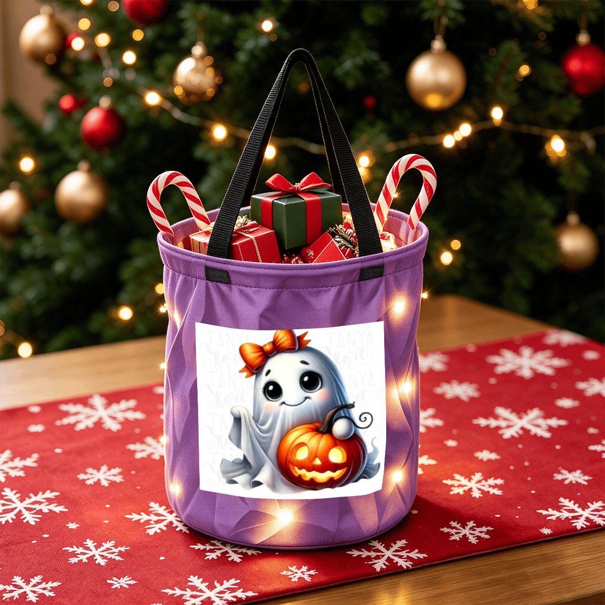 Light Up Halloween Basket