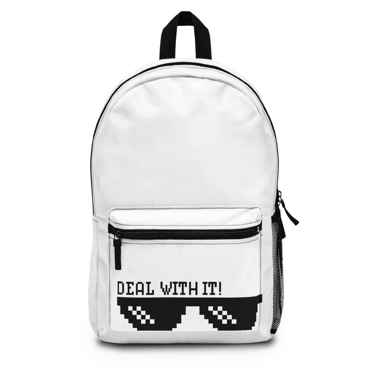 Backpack - "Deal With It!" Pixel Sunglasses Graphic