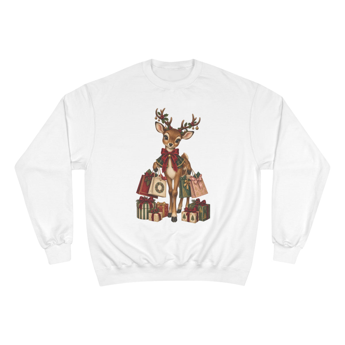 Christmas Reindeer with Gifts Sweatshirt