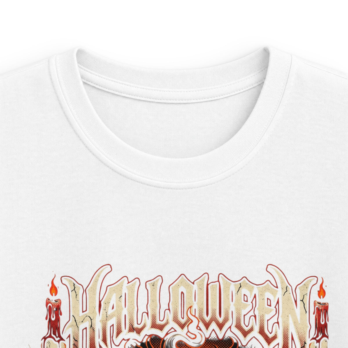 Kids Halloween Skull Pumpkin Tee — Spooky Graphic Kids T‑Shirt