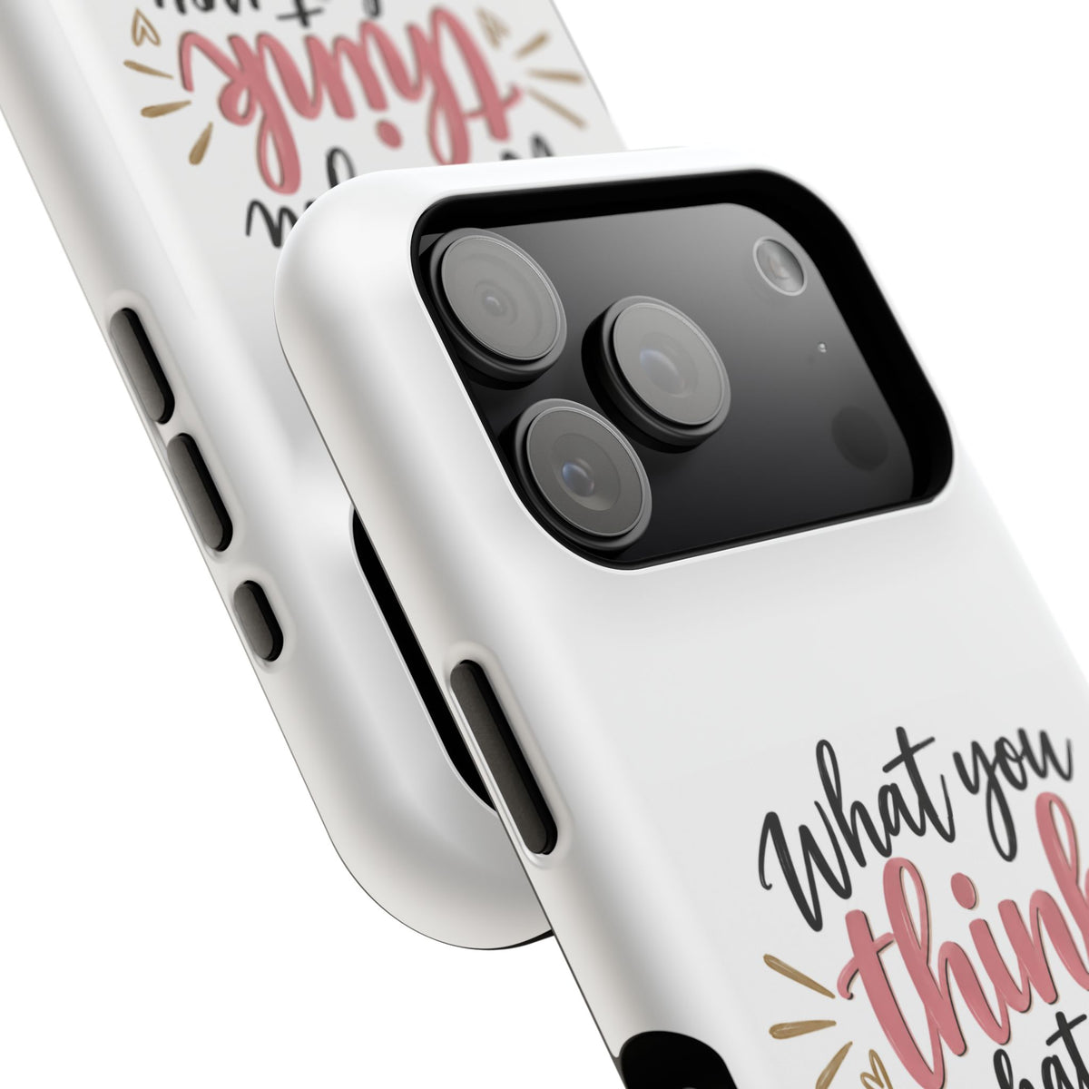 Magnetic Phone Case — “What You Think Is What You Attract” Motivational Design