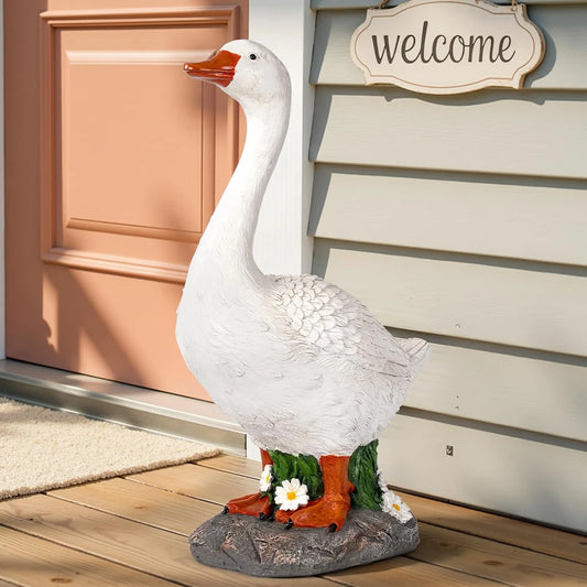 Gigalumi Resin Porch Goose Statue