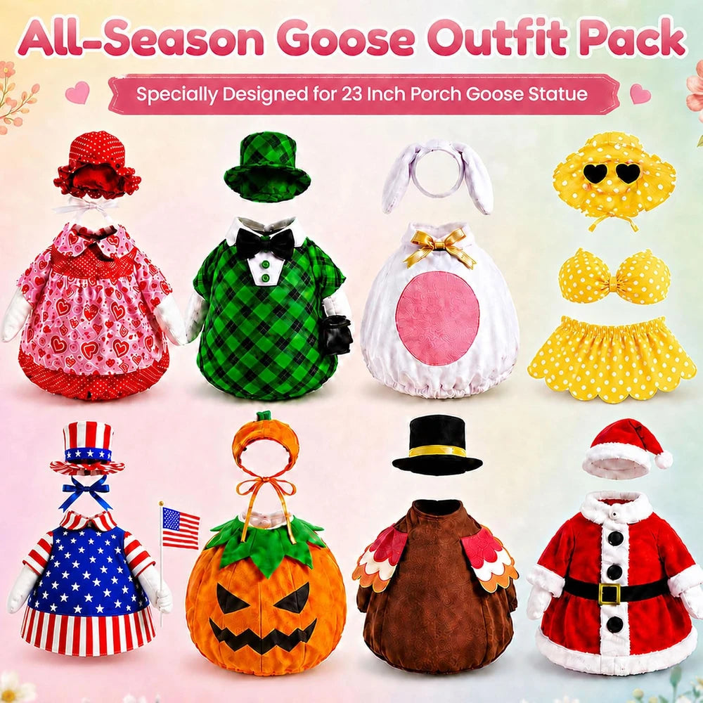 Seasonal Porch Goose Outfit Set