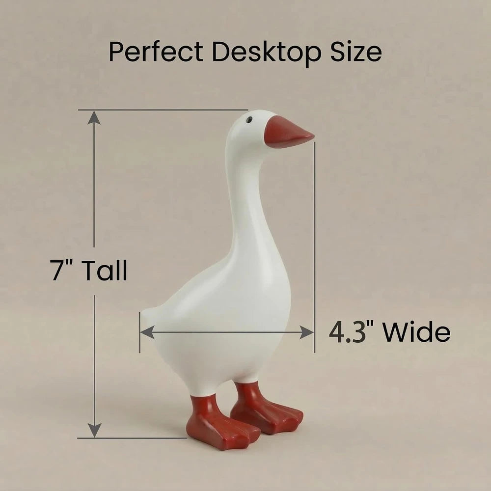 Mini Desktop Goose Statue