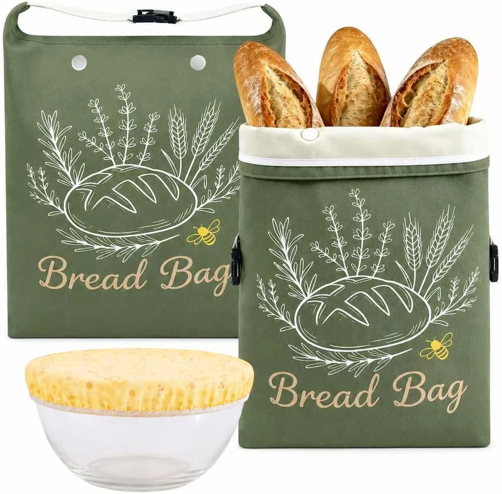 Beeswax Bread Bag Set