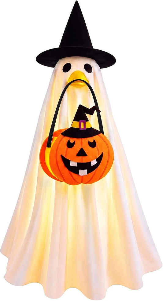 Hodola Halloween Lighted Porch Goose Outfit