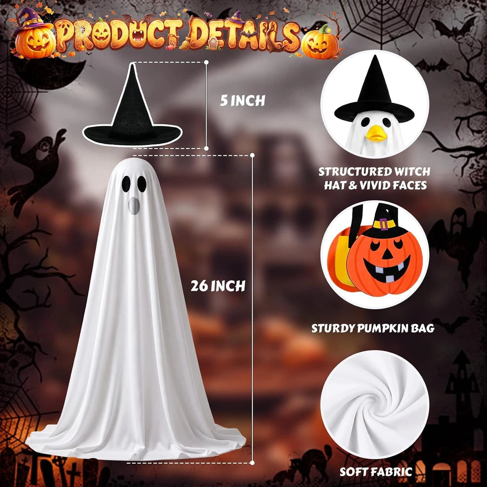 Hodola Halloween Lighted Porch Goose Outfit