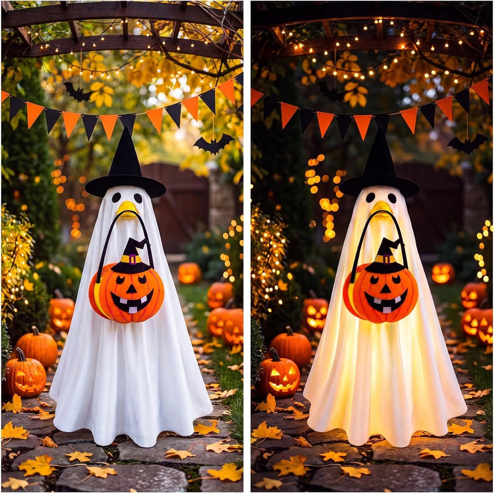Hodola Halloween Lighted Porch Goose Outfit