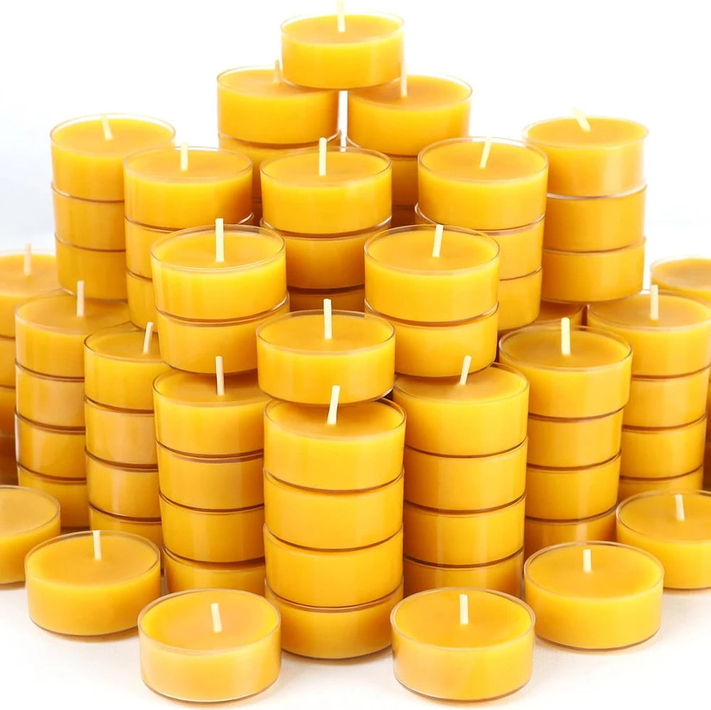 Pure Beeswax Tea Light Candles