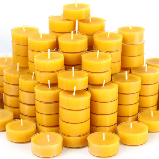 Pure Beeswax Tea Light Candles