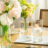 Clear Glass Cylinder Vase Set