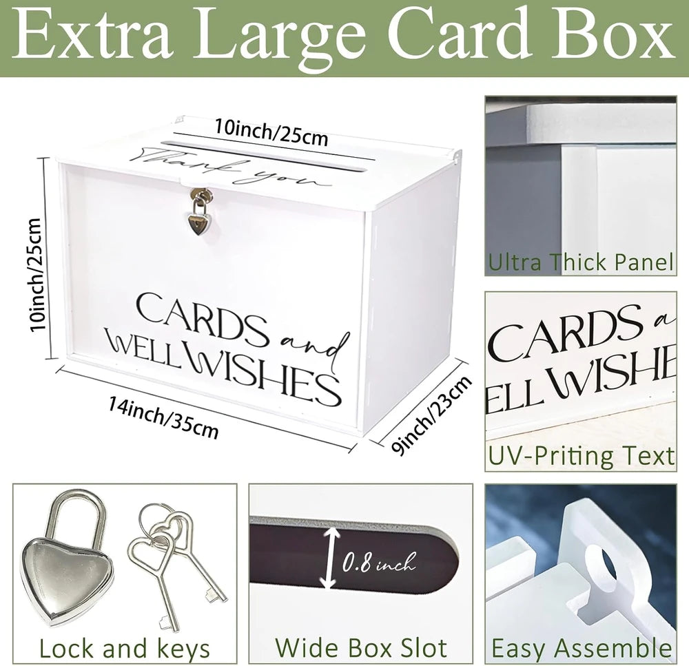 Valband Extra Large Wedding Card Box