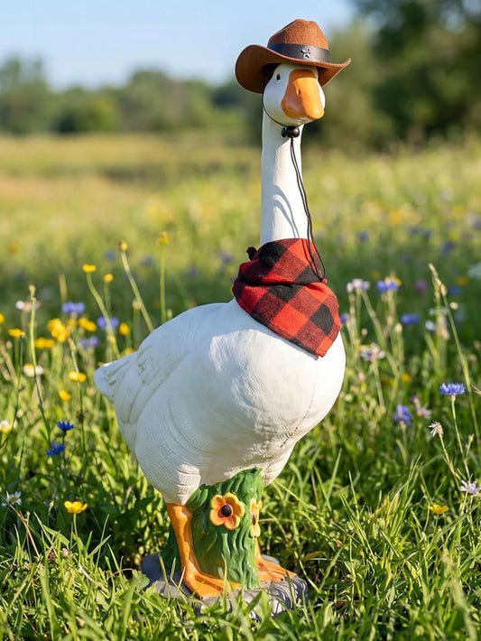 Adjustable Outdoor Porch Goose Statue