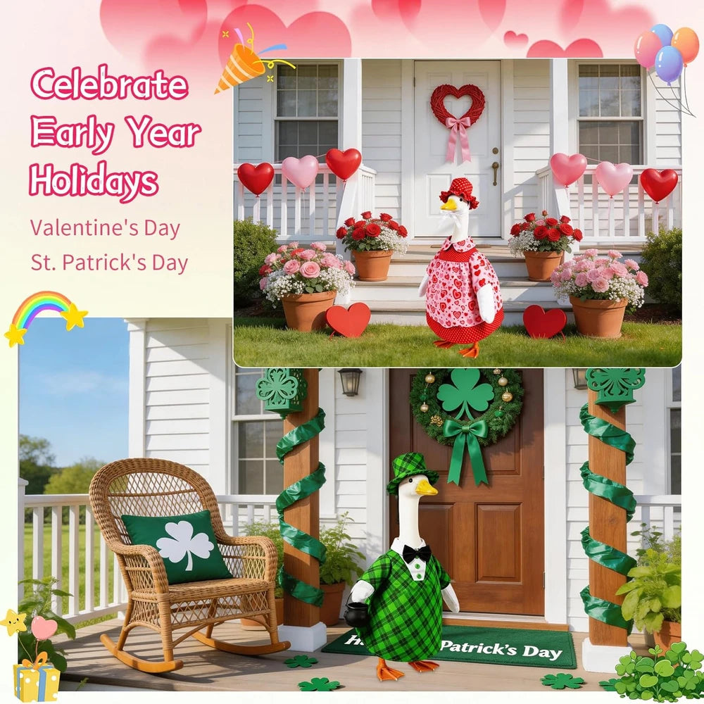 All Season Porch Goose Outfit Bundle