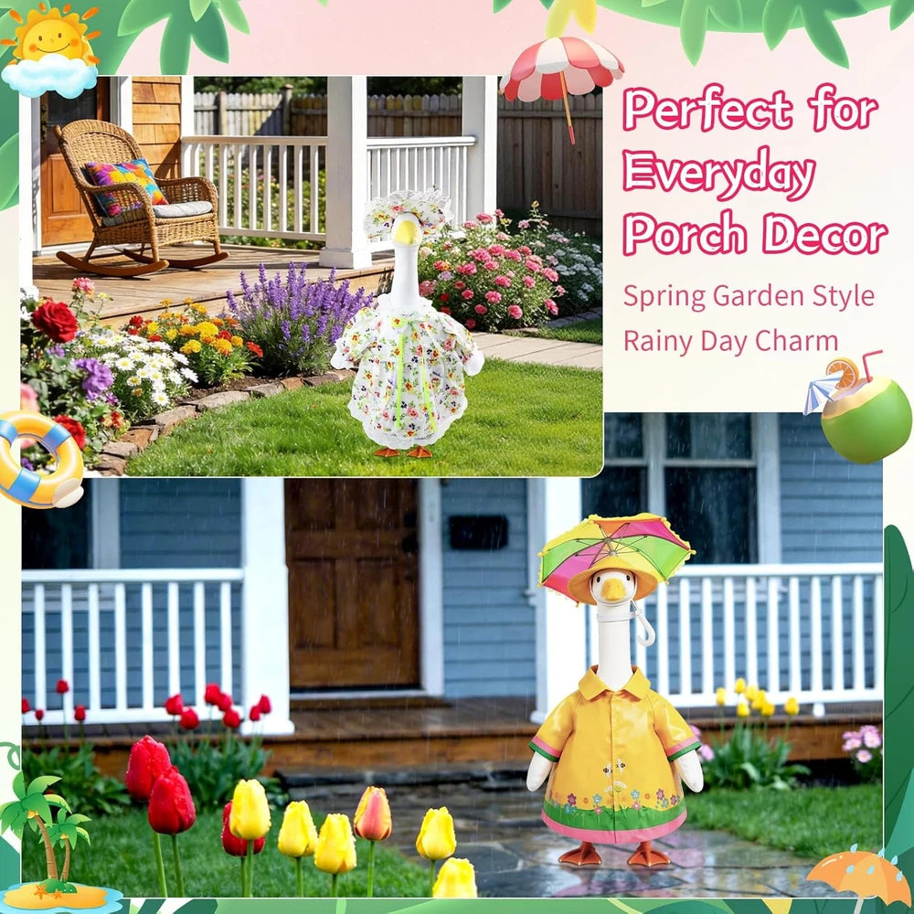 All Season Porch Goose Outfit Bundle