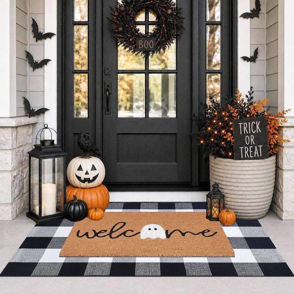 Halloween Welcome Doormat Combo Set