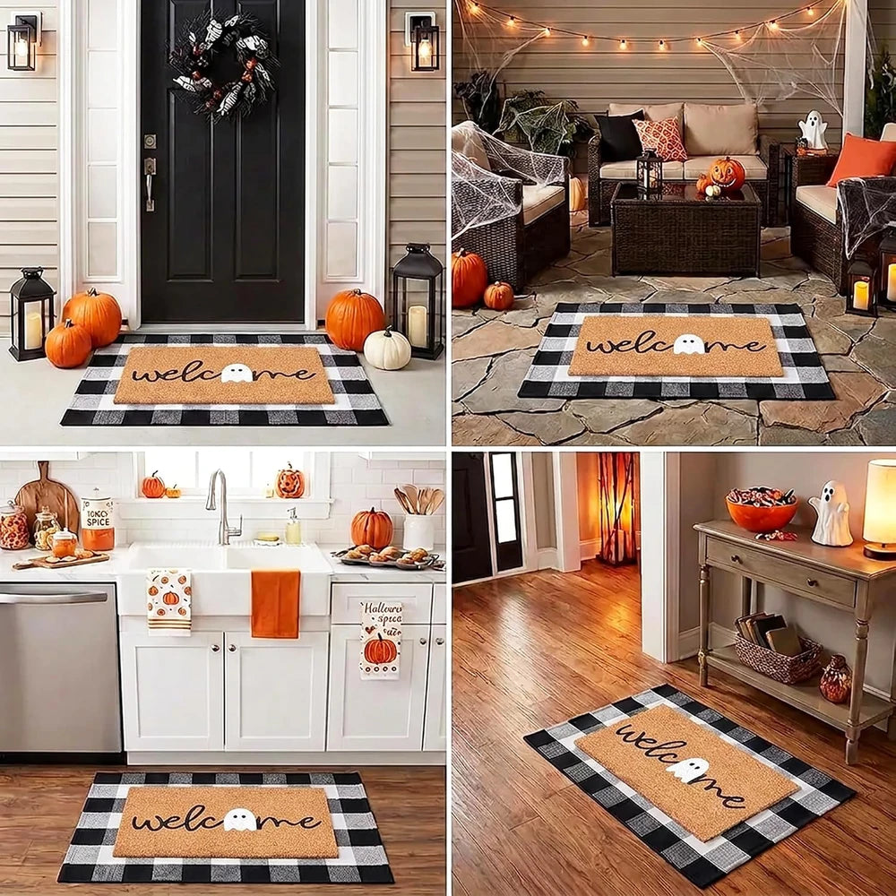 Halloween Welcome Doormat Combo Set