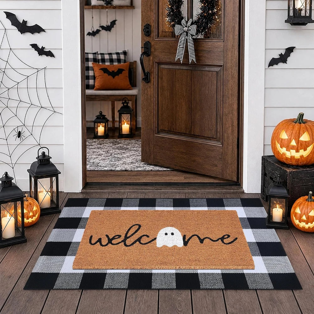 Halloween Welcome Doormat Combo Set