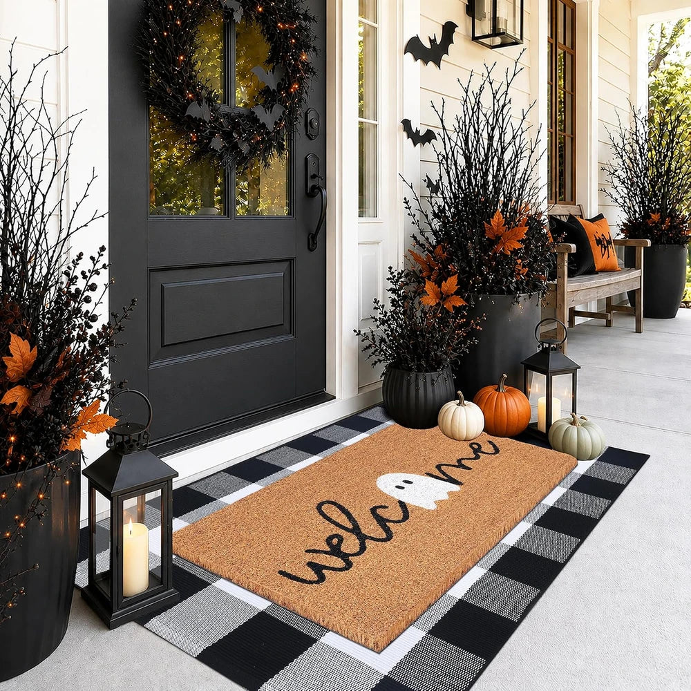 Halloween Welcome Doormat Combo Set