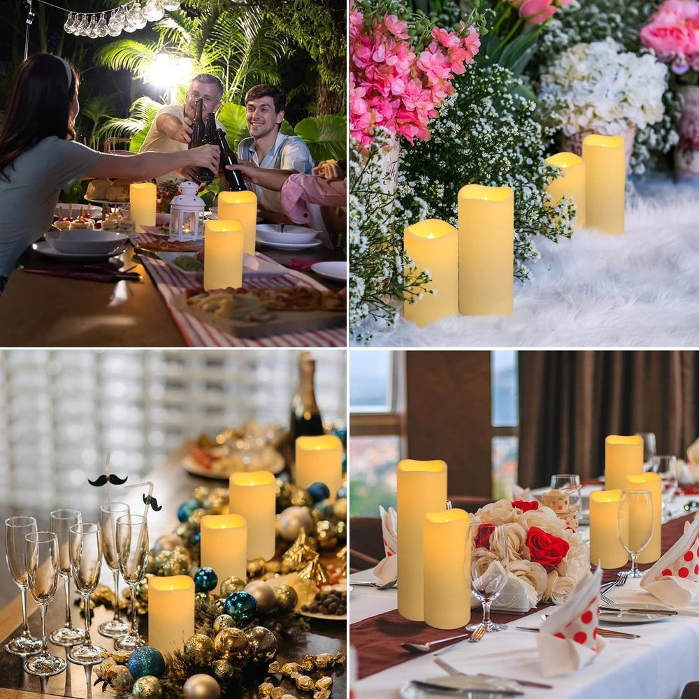 YOROXRG Outdoor Waterproof Flameless LED Candles