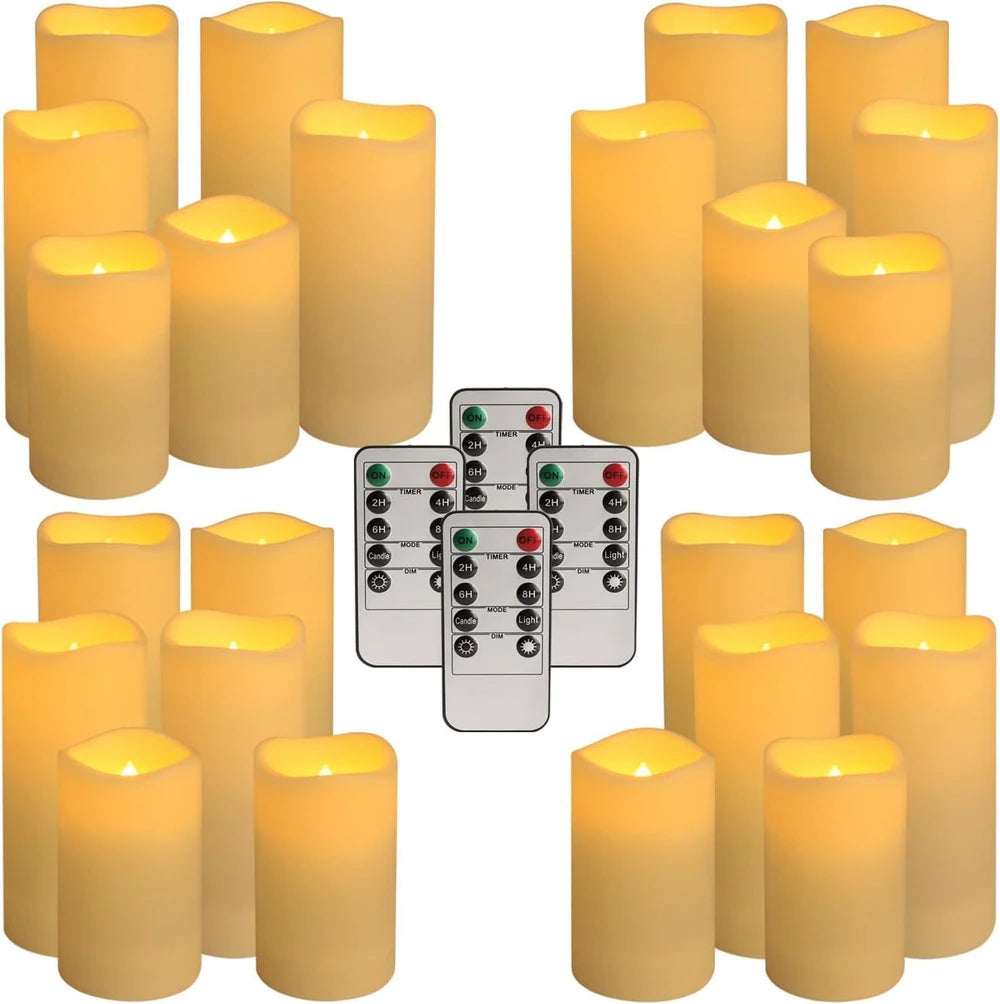 YOROXRG Outdoor Waterproof Flameless LED Candles