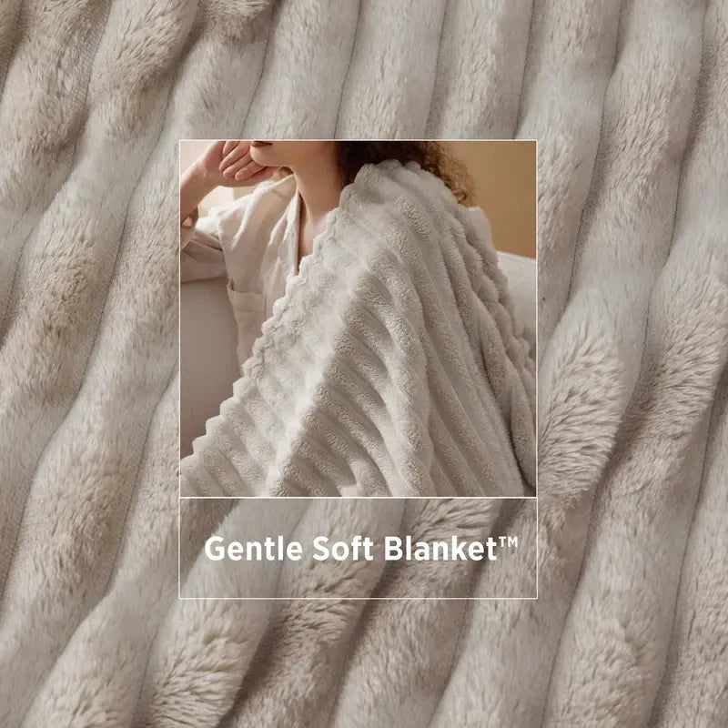 Bedsure Corduroy Fleece Blanket