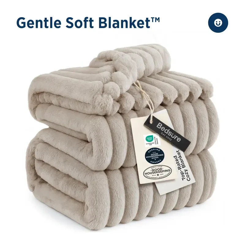 Bedsure Corduroy Fleece Blanket