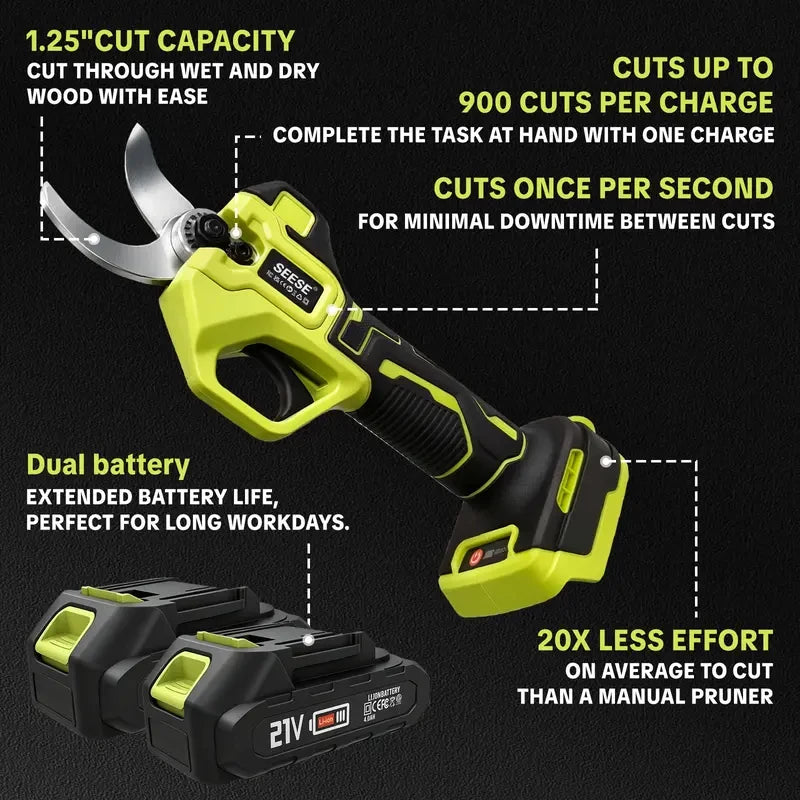 SEESE Electric Cordless Pruning Shears