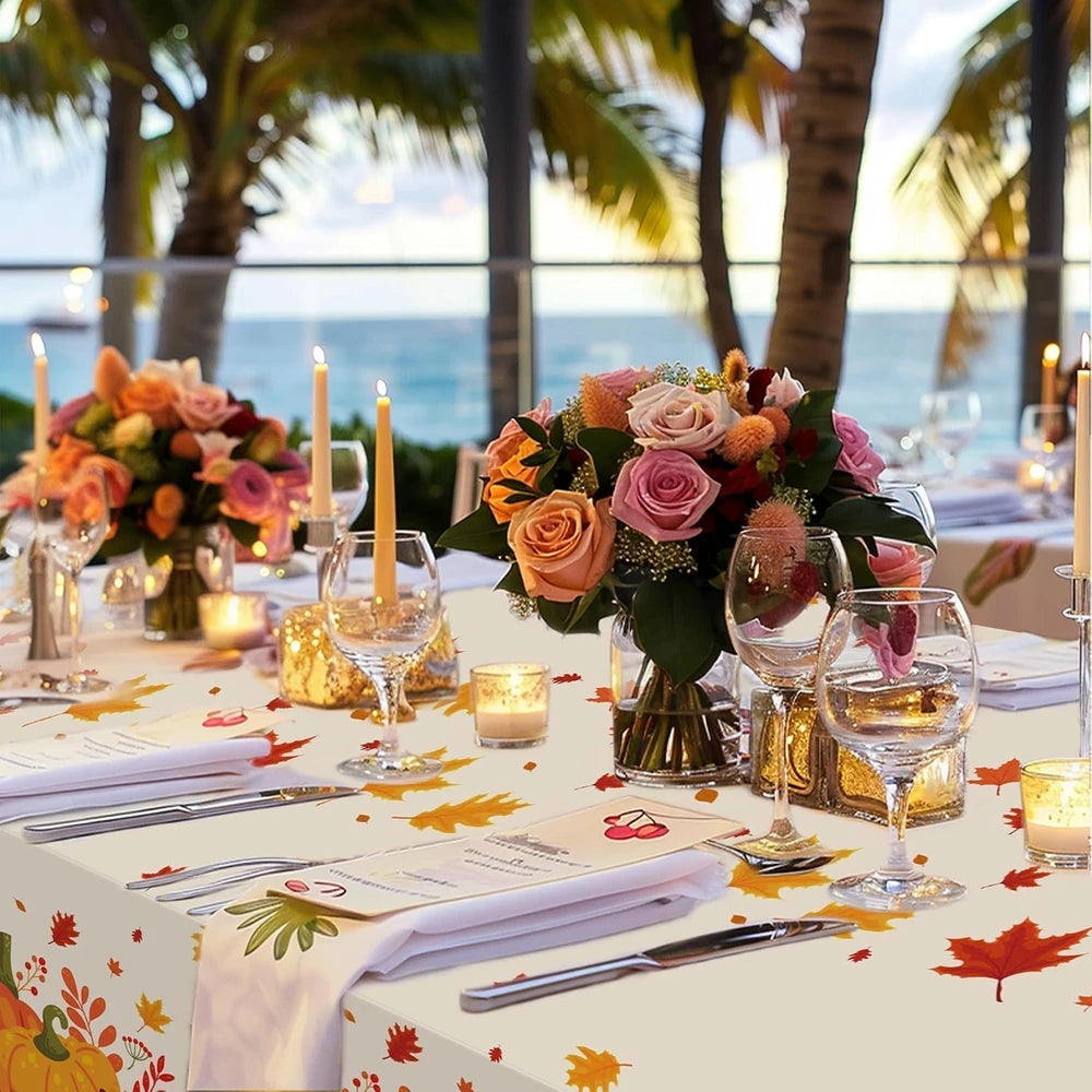 Thanksgiving Disposable Tablecloth
