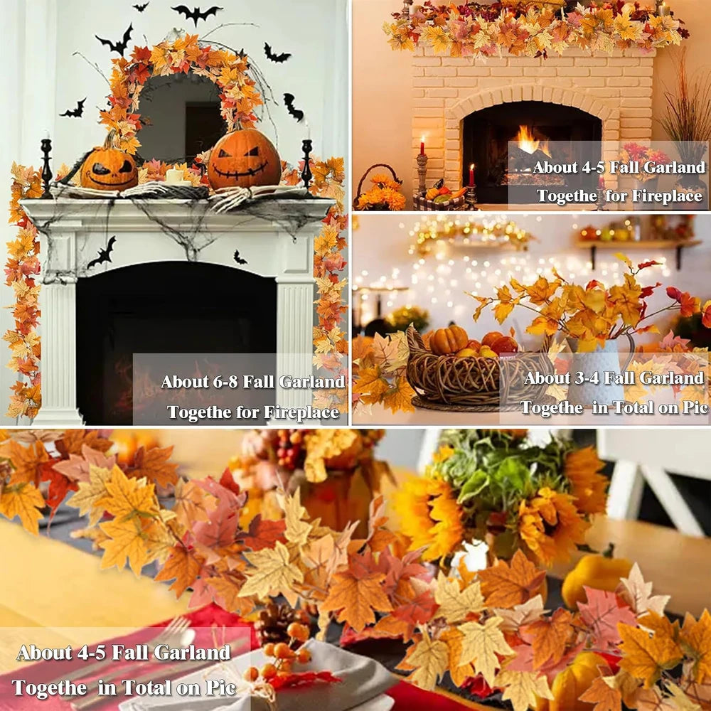 Artificial Fall Leaf Garland