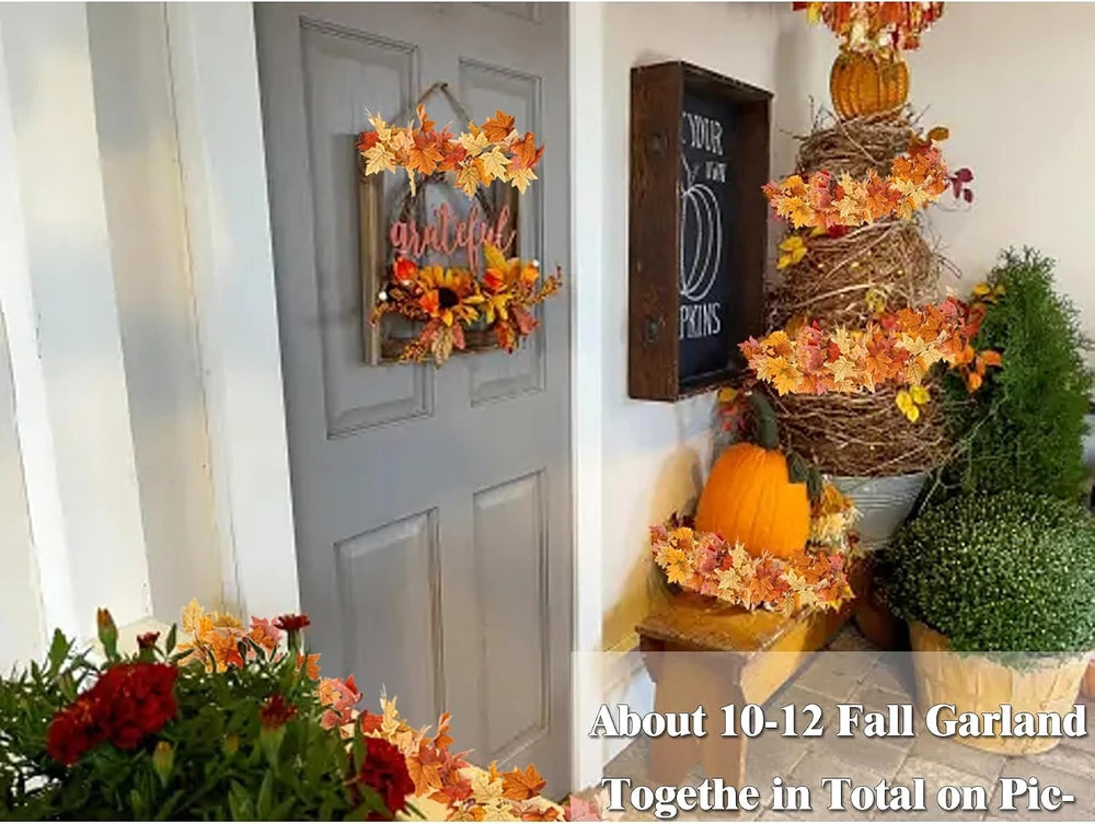 Artificial Fall Leaf Garland