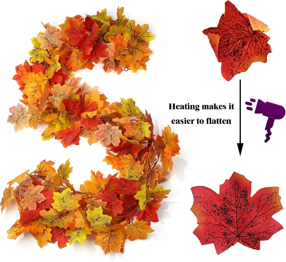 Artificial Fall Leaf Garland
