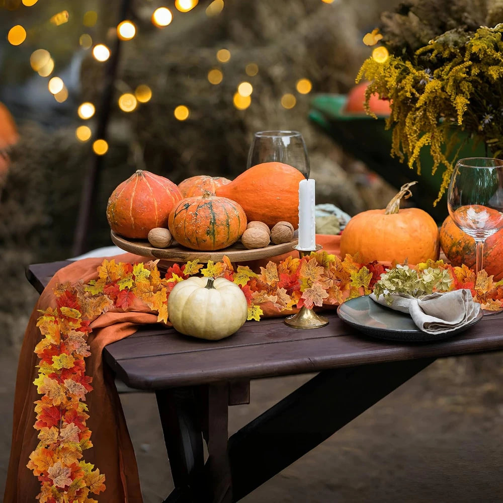 Artificial Fall Leaf Garland