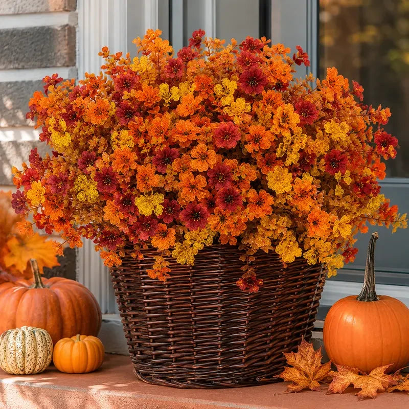 UV Resistant Artificial Autumn Flower Bouquet