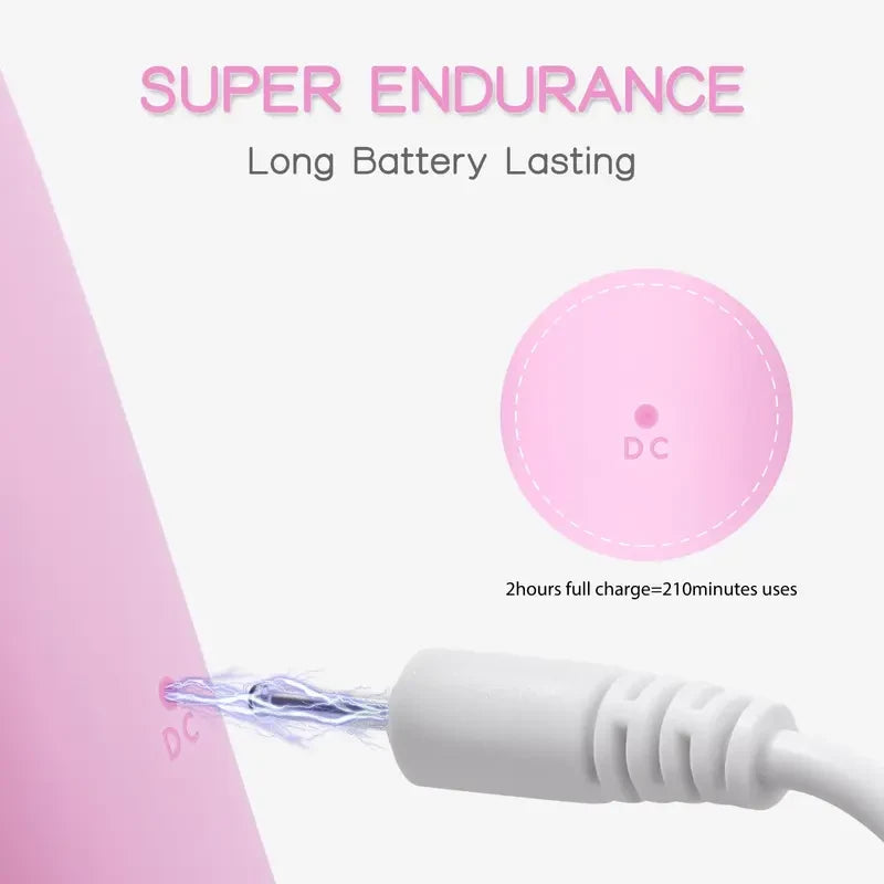 Pink Heated Vibrating Facial Cleansing Brush