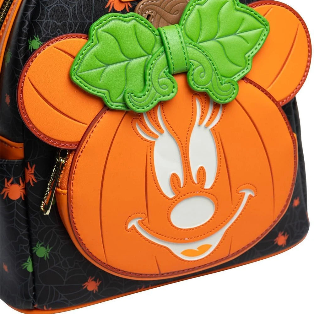 Glow in the Dark Pumpkin Minnie Mouse Mini Backpack