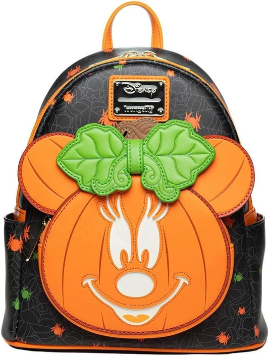 Glow in the Dark Pumpkin Minnie Mouse Mini Backpack