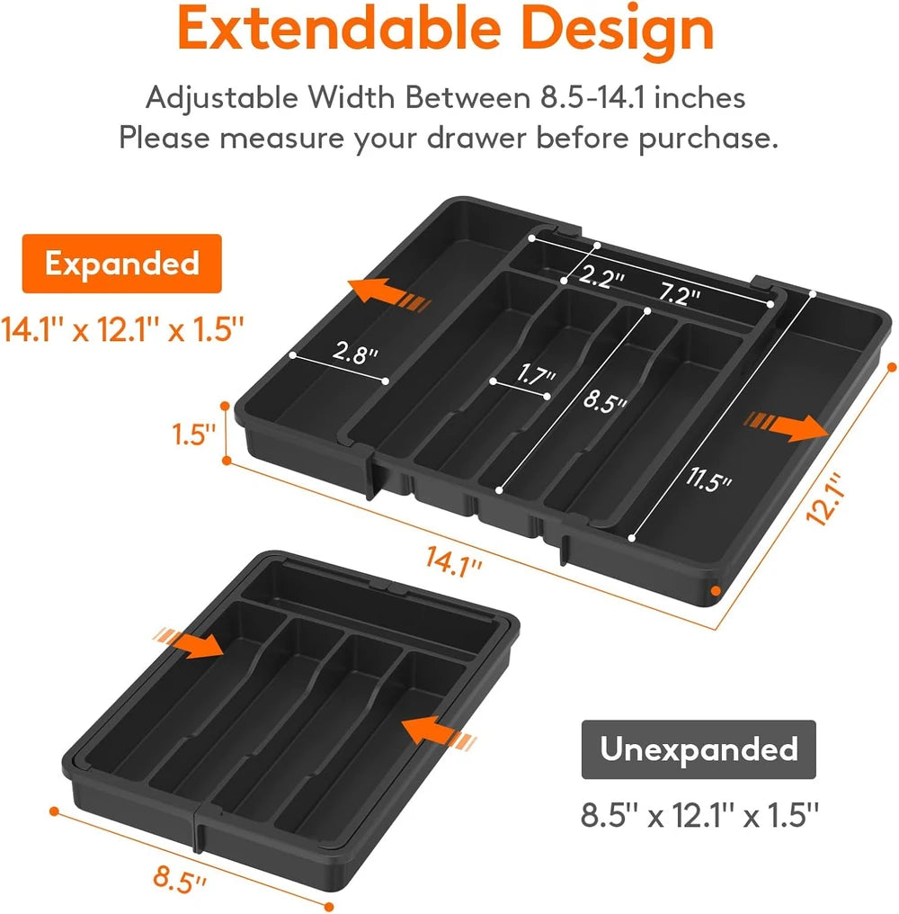 Expandable Silverware Drawer Organizer