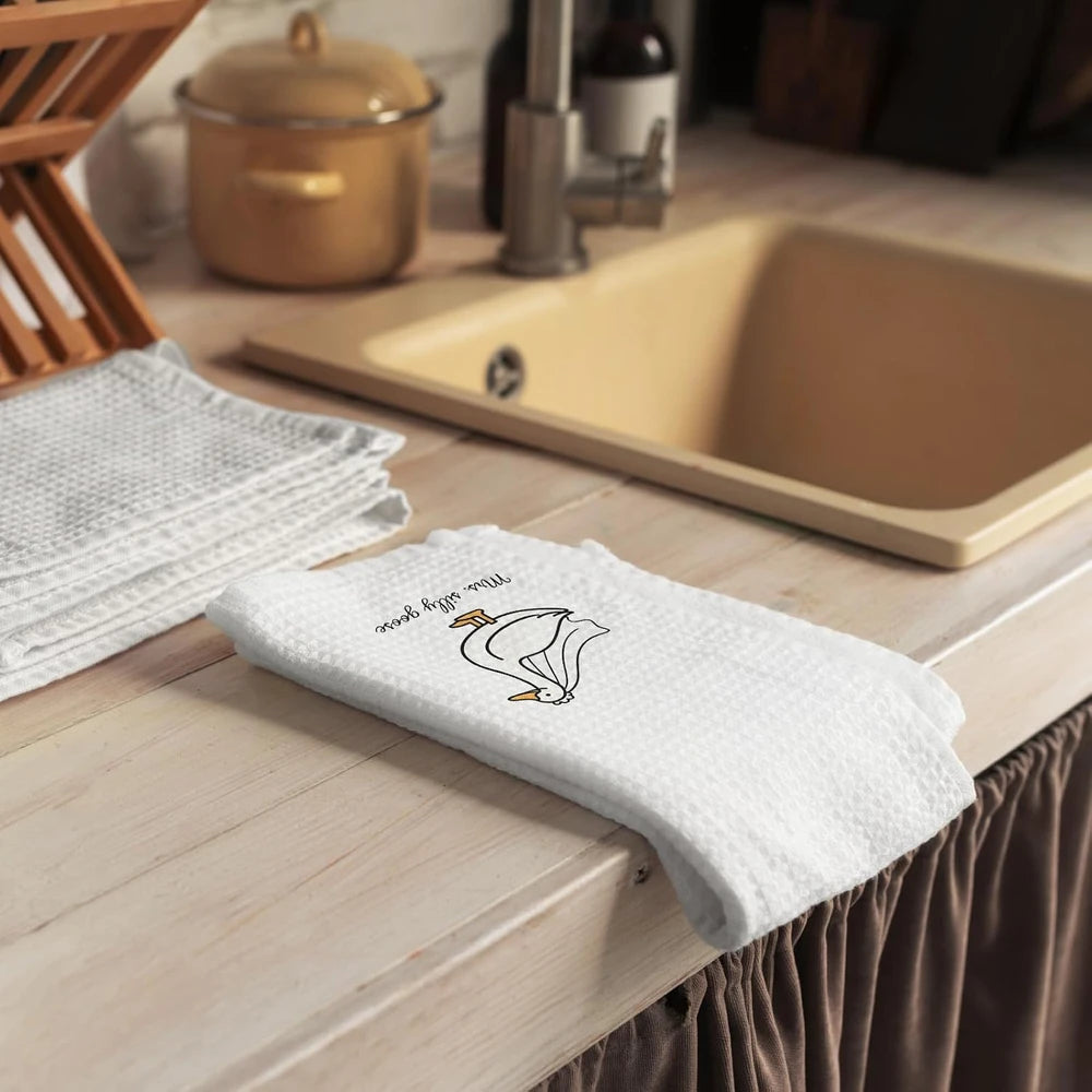 Funny Goose Wedding Kitchen Towel Set