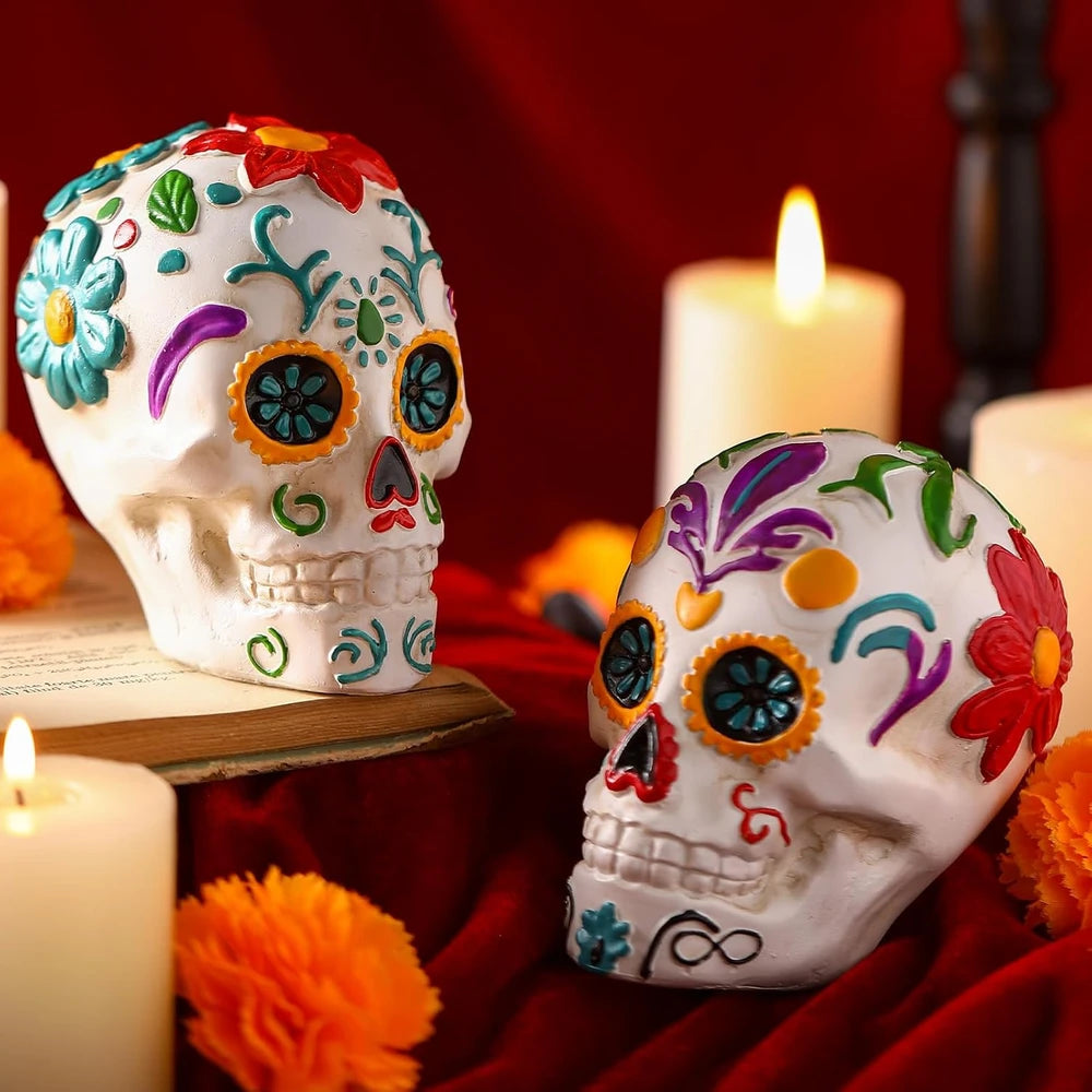 Day of the Dead sugar skull figurine