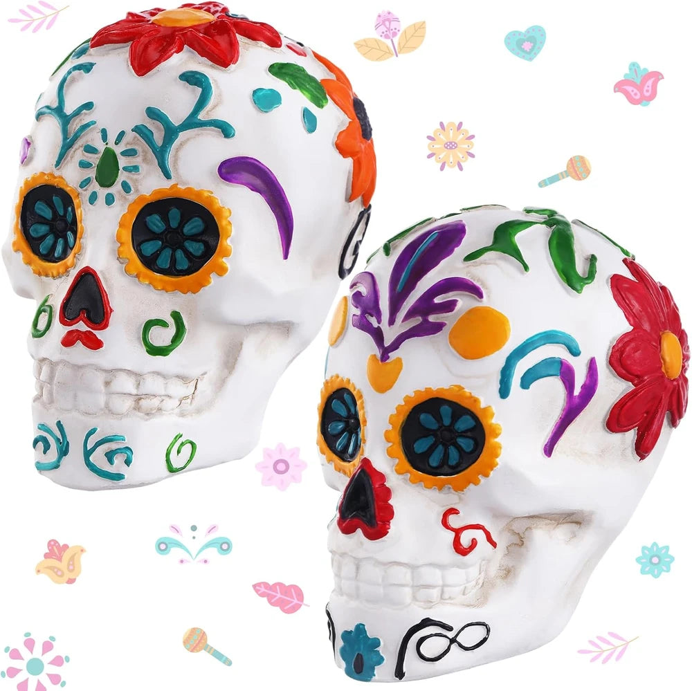 Day of the Dead sugar skull figurine