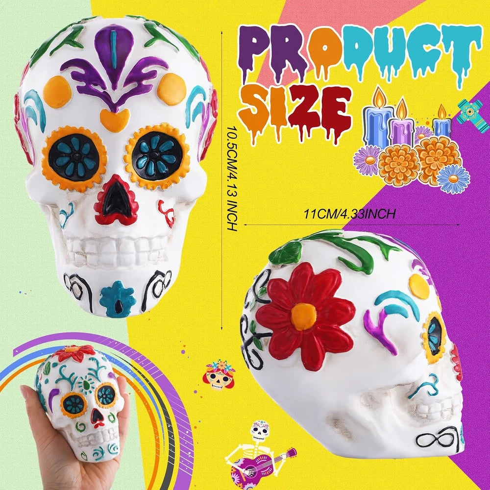 Day of the Dead sugar skull figurine