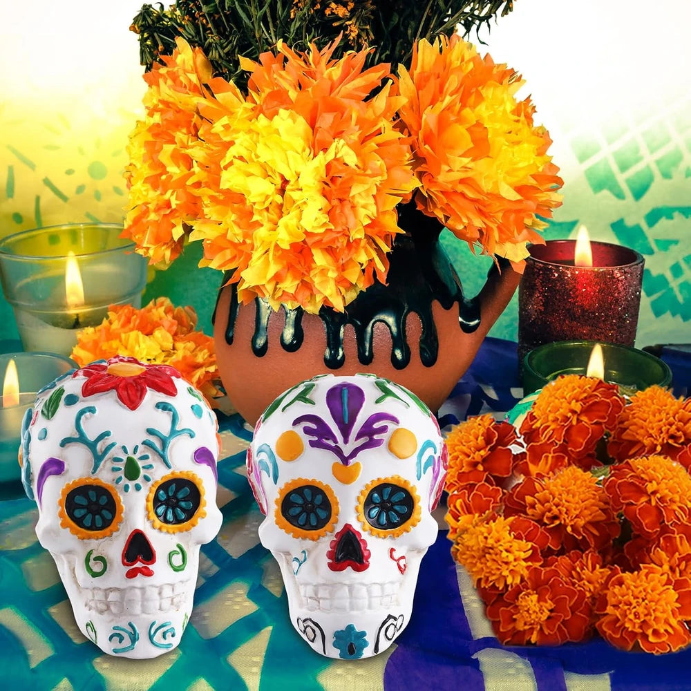 Day of the Dead sugar skull figurine