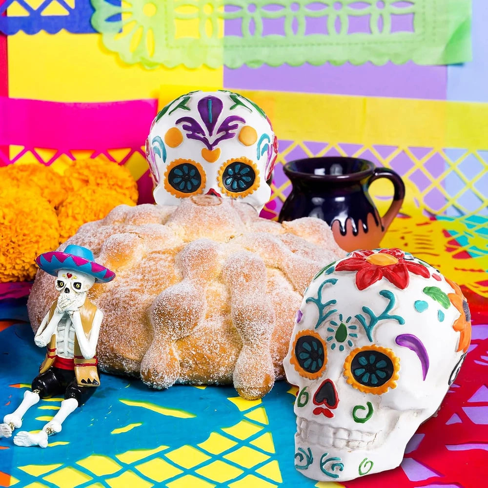 Day of the Dead sugar skull figurine