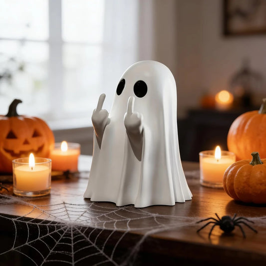 Ceramic Halloween Ghost Figurine