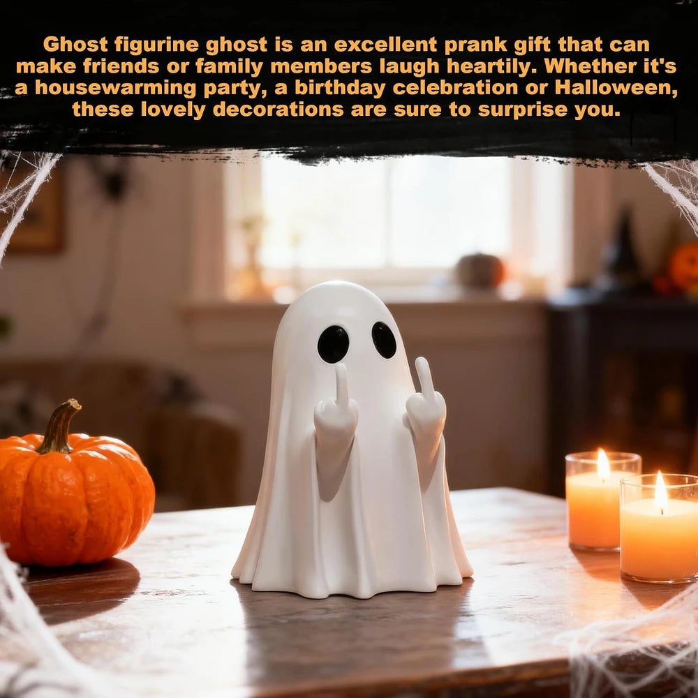 Ceramic Halloween Ghost Figurine