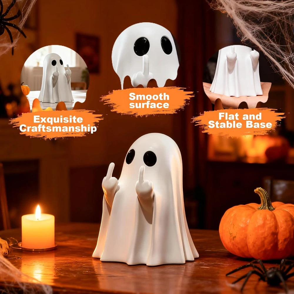 Ceramic Halloween Ghost Figurine