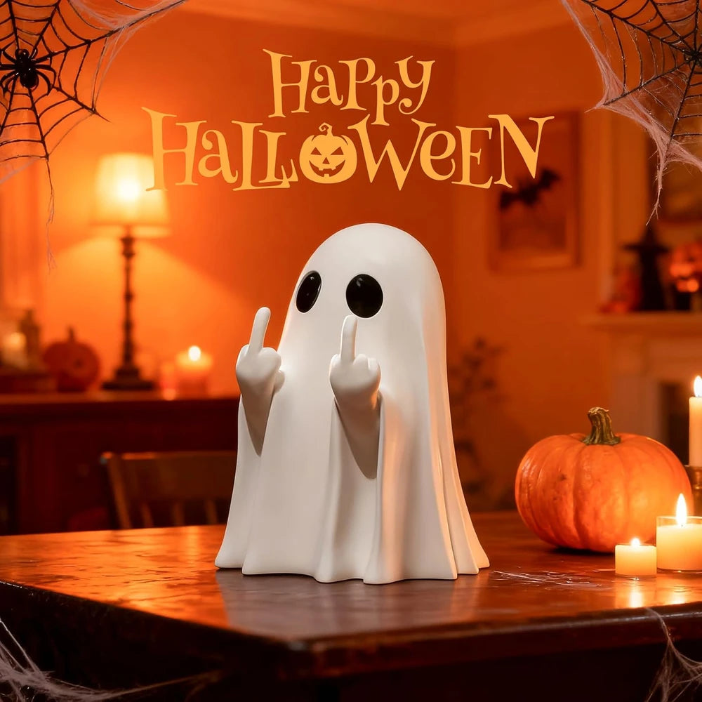Ceramic Halloween Ghost Figurine